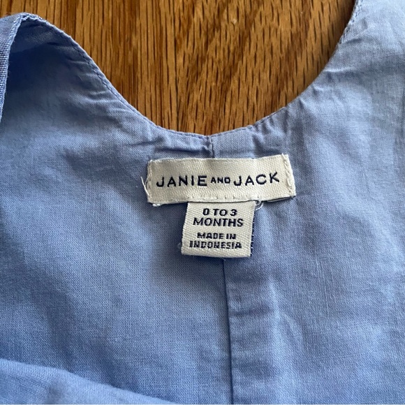 Janie and Jack Oxford Lemon Overall - Picture 8 of 9